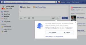 making it easier to share with who you want 1 300x159 5 Facebook privacy changes by the privacy dinosaur